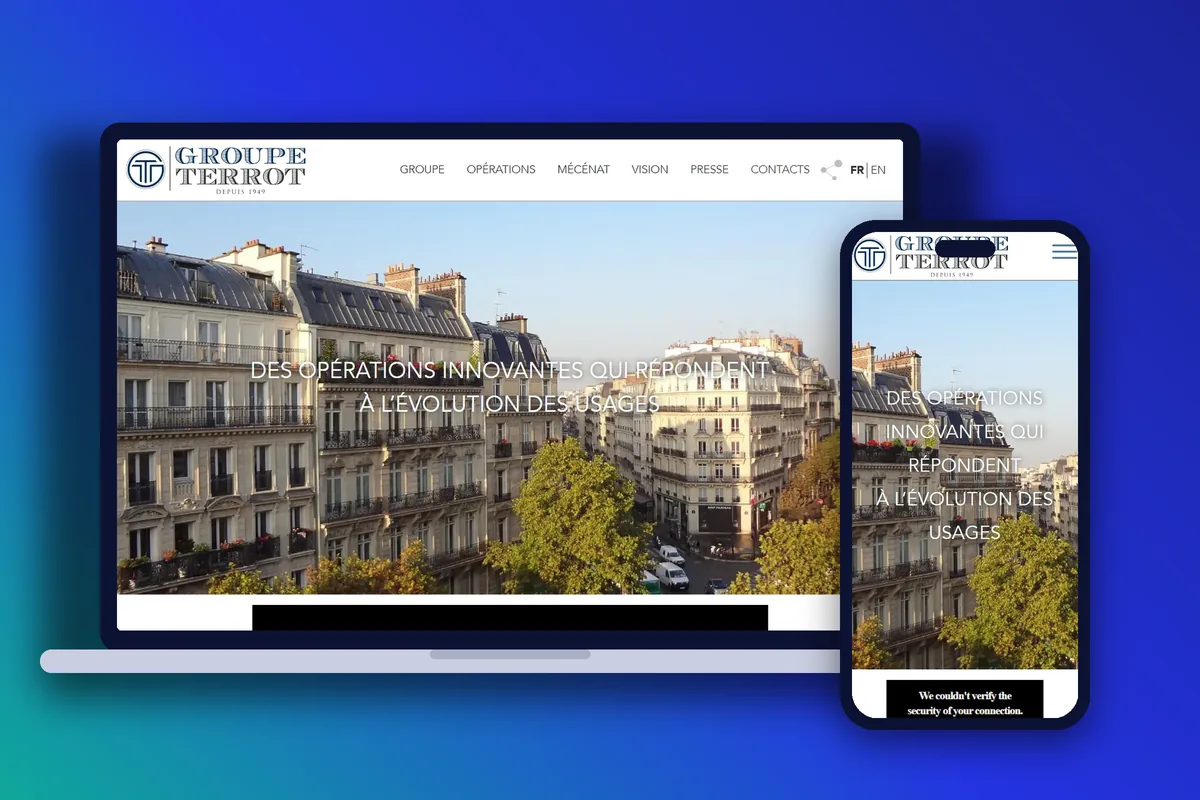 Groupe Terrot · Site internet