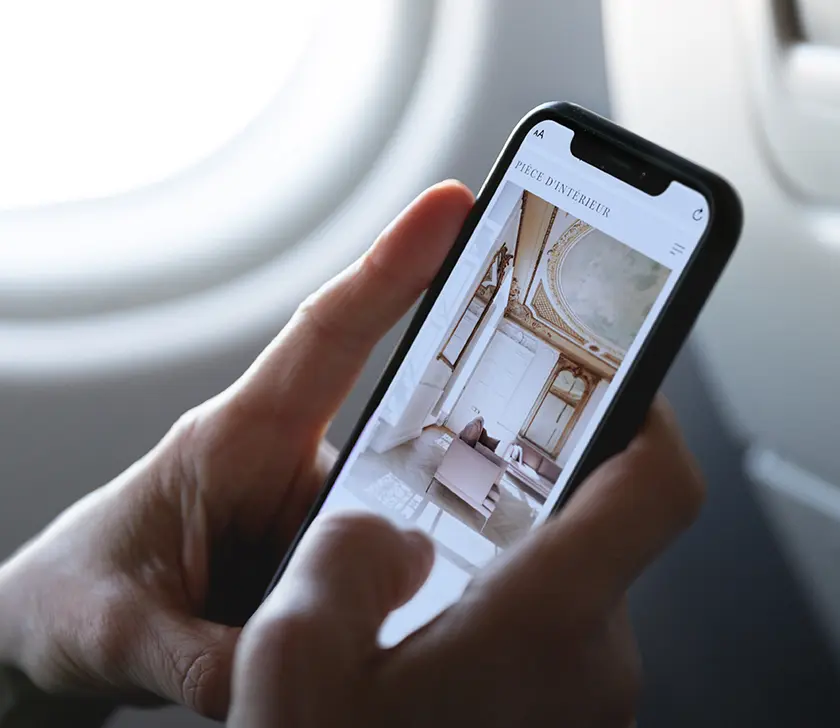 Site de Pièce d'Intérieur sur smartphone